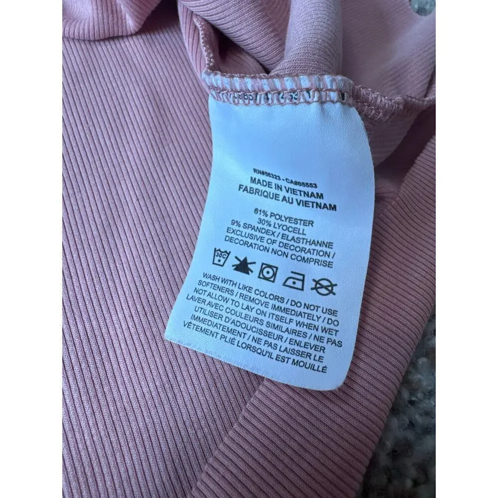 Nike Dri Fit tank top, Lightweight, quick dry, Pink; women's XL; Snap up